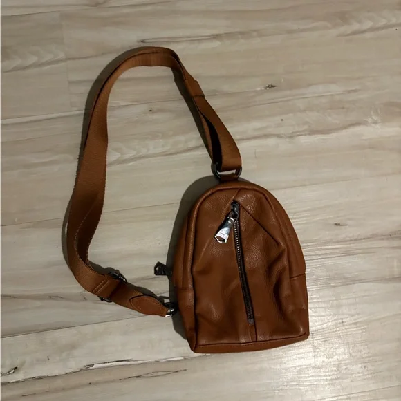 Aimee Kestenberg Brown Leather Crossbody Bag - Picture 3 of 7